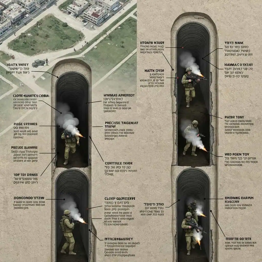 Taktyka walki Sił Obronnych Izraela (IDF) w tunelach Hamasu