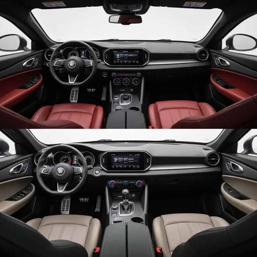 Design deski rozdzielczej: Alfa Romeo GTV vs. Alfa Romeo Tonale